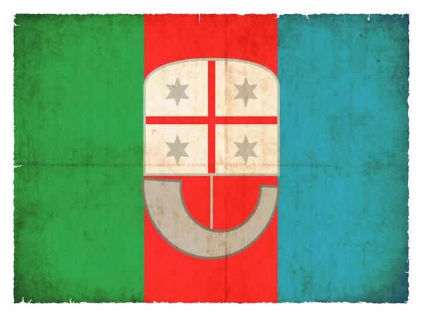Bandera Grunge de Liguria (Italia) ) —  Fotos de Stock