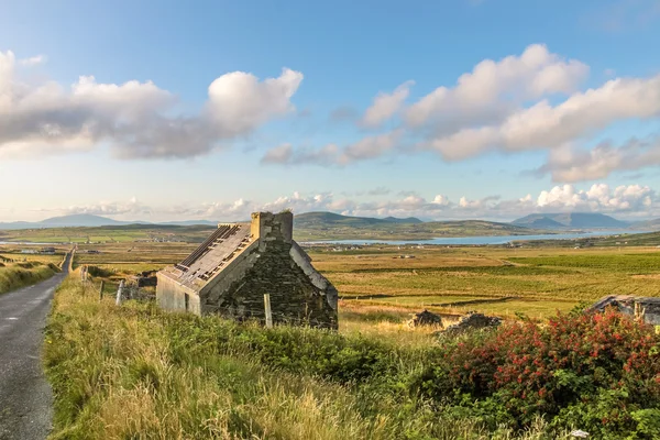 Пасовищі ландшафту та руїн поблизу portmagee — стокове фото