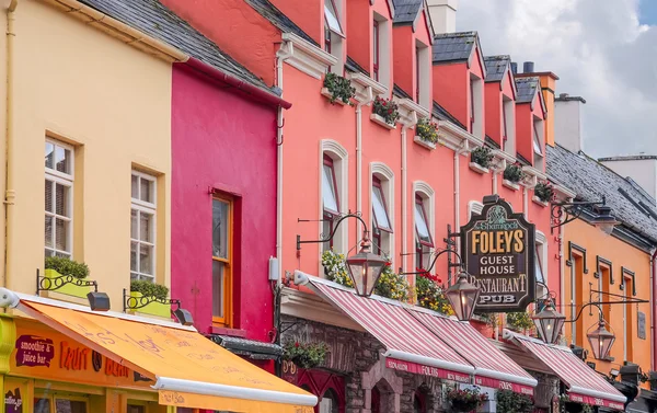 Colored houses facades — Stock Photo, Image