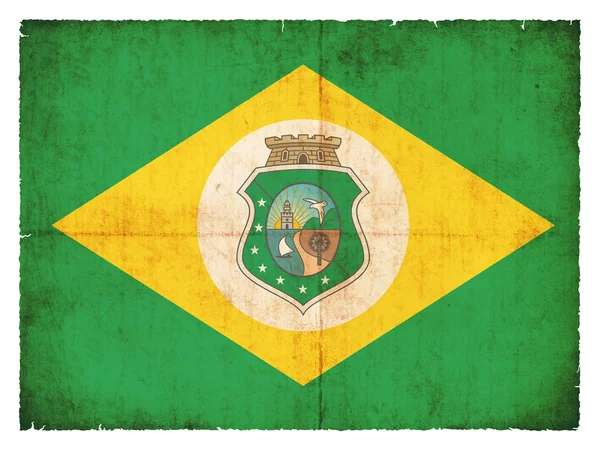 Bandeira Grunge de Ceará (Brasil ) — Fotografia de Stock