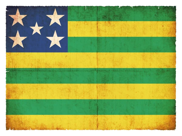 Grunge Flagge von Goias (Brasilien)) — Stockfoto