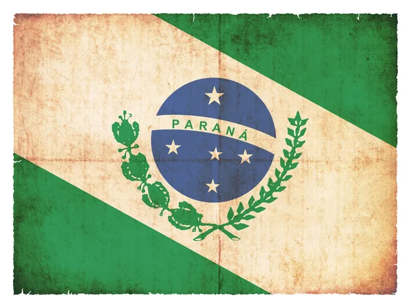 Grunge flag of Parana (Brazil) — Stock Photo, Image