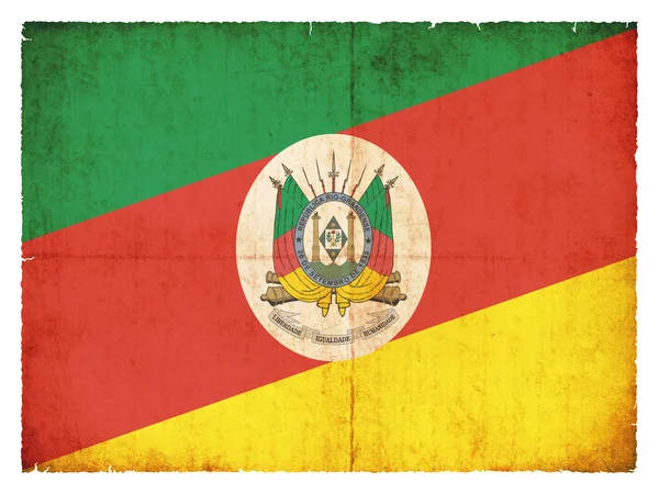 Прапор гранж Ріу-Гранді-Сул (Бразилії) — стокове фото