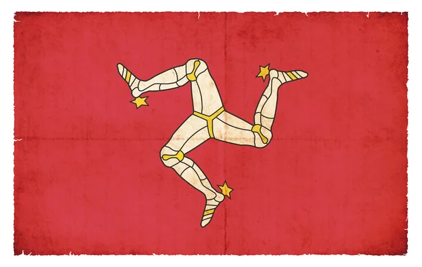 Grunge flag of Isle of Man (Great Britain) — Stock Photo, Image
