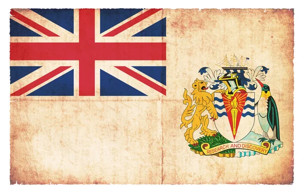 Grunge flag of British Antarctic Territory (Great Britain) — Stock Photo, Image