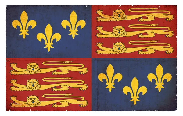 Storico grunge flag d'Inghilterra (Tudor, 1406-1603 ) — Foto Stock