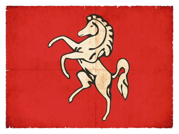 Grunge vlajka kent (Velká Británie) — Stock fotografie