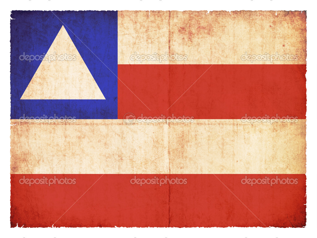 Grunge flag of Bahia (Brazil)