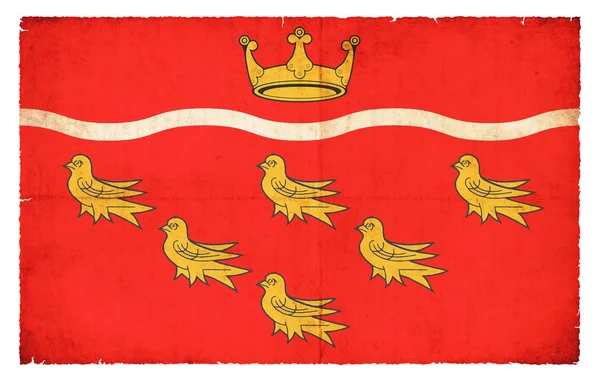 Grunge Flagge von East Sussex (Großbritannien)) — Stockfoto