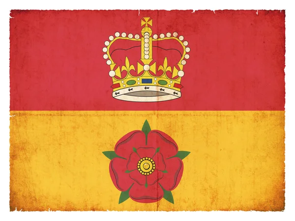 Grunge vlajka hampshire (Velká Británie) — Stock fotografie