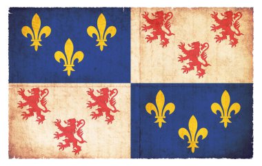 Fransız bölgesi grunge tarzı oluşturulan Picardie bayrağı