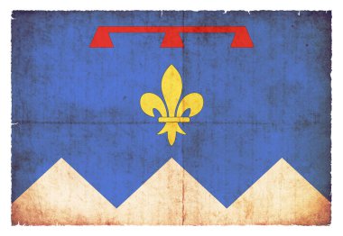Bayrak, Fransız Dışişleri Alpes-de-Haute-Provence grunge tarzı oluşturulan