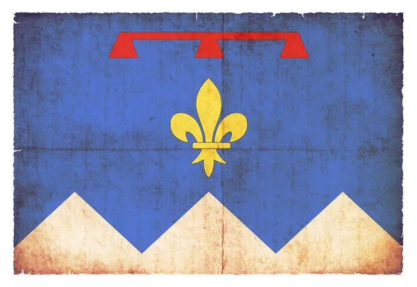 Vlag Van Het Franse Departement Alpes Haute Provence Grunge Stijl — Stockfoto