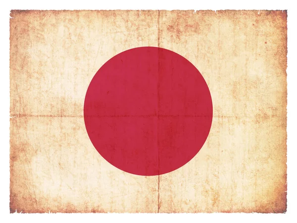 National Flag Japan Created Grunge Style — Stock Photo, Image