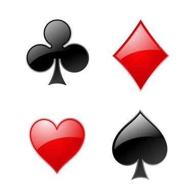 parlak playcard simgeler