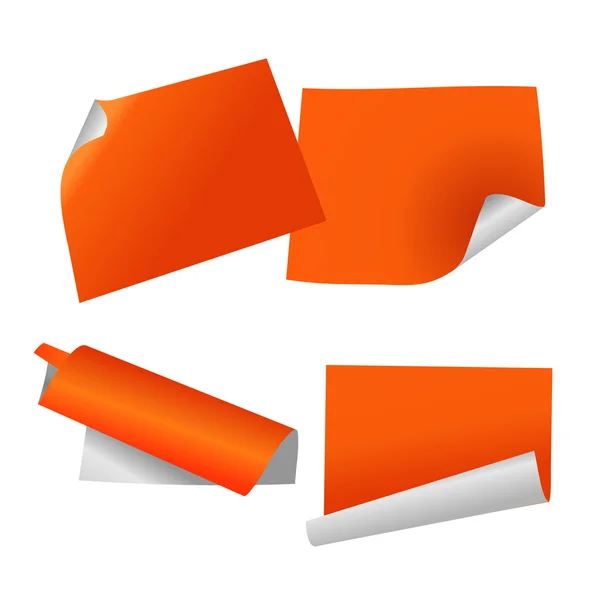 Orange paper — Stock Vector