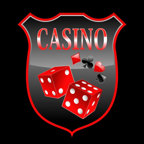 Ícone de casino — Vetor de Stock