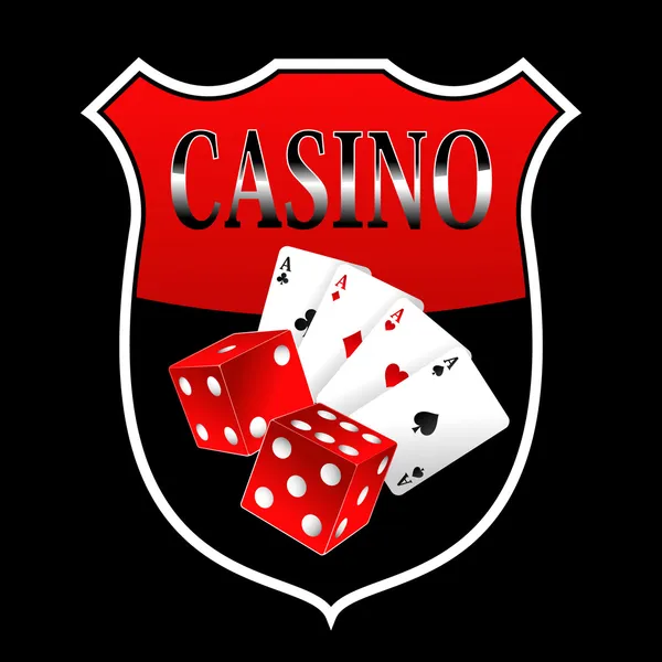 Casino kutsal kişilerin resmi — Stok Vektör