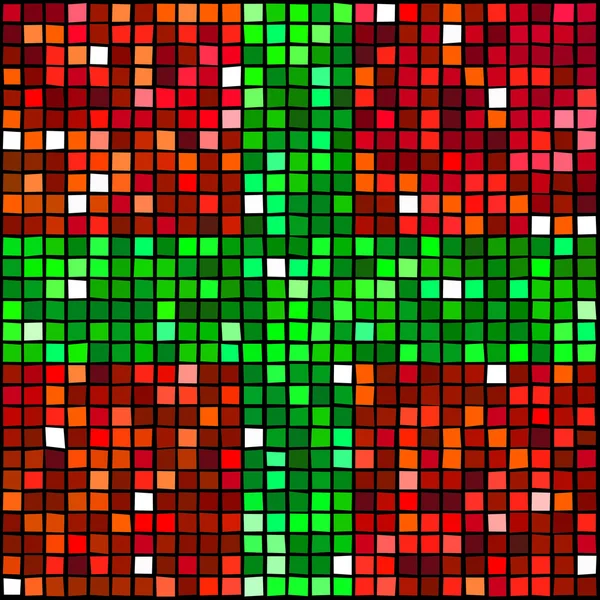 Mosaik inredning — Stock vektor