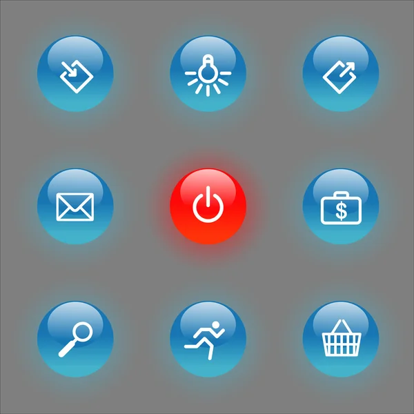 Web buttons — Stock Vector