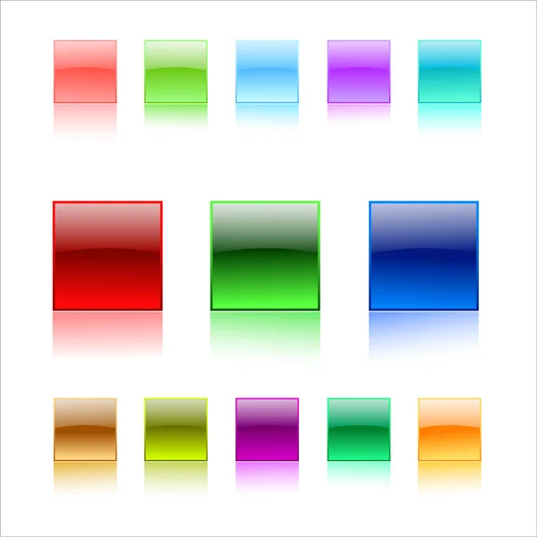 Beyaz arka plan üzerinde renkli düğmeler