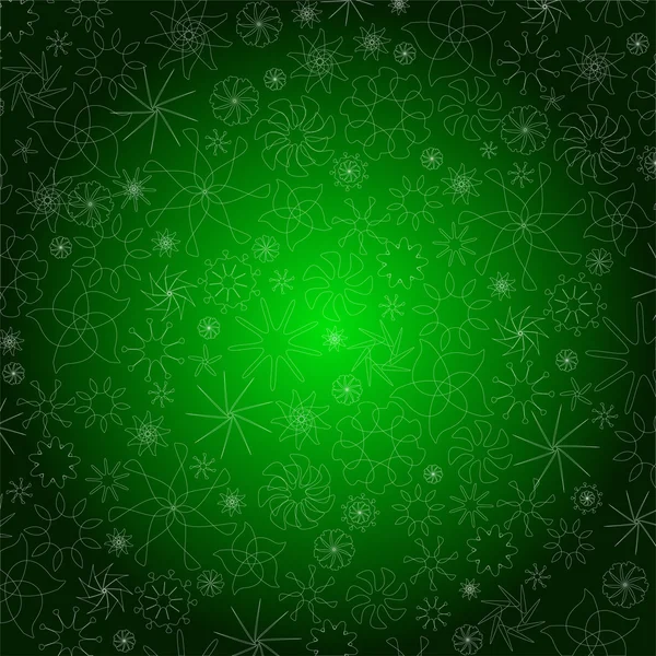 Xmas background in green — Stock Vector