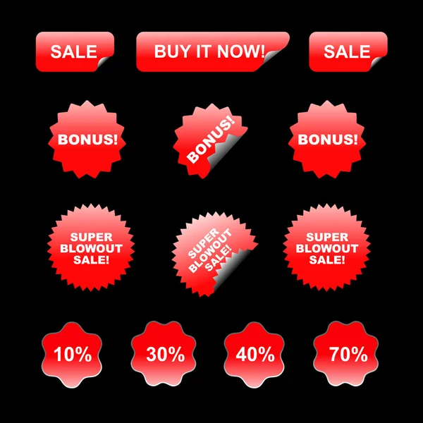 Kırmızı çıkartmaları