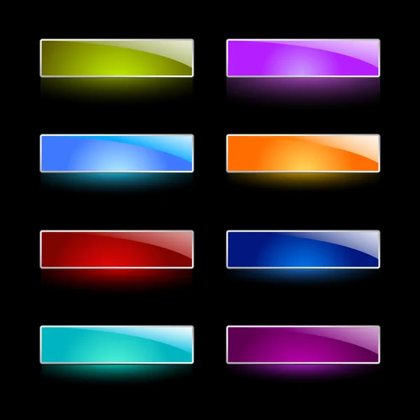 kleurrijke knoppen voor het web