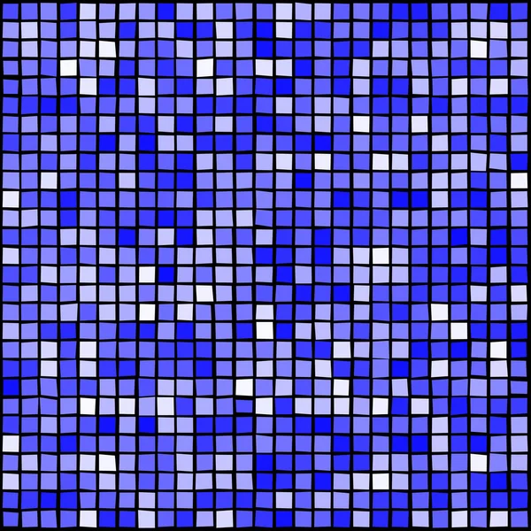 Fundo azul do mosaico — Vetor de Stock