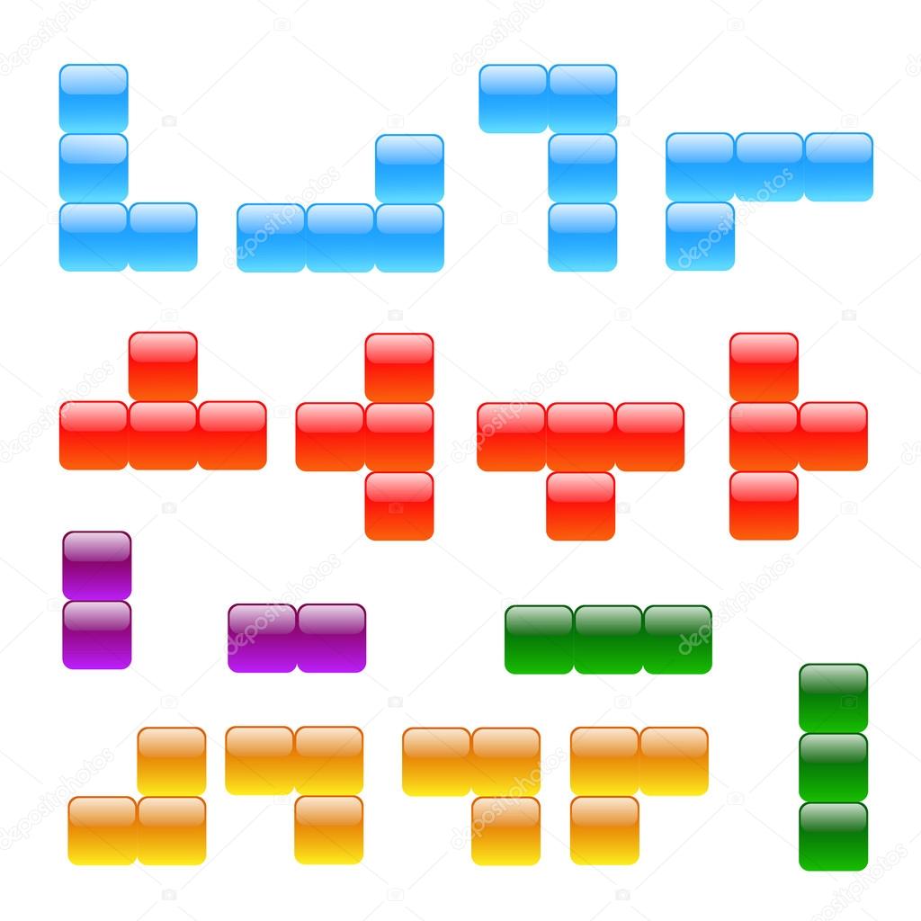 Color tetris button