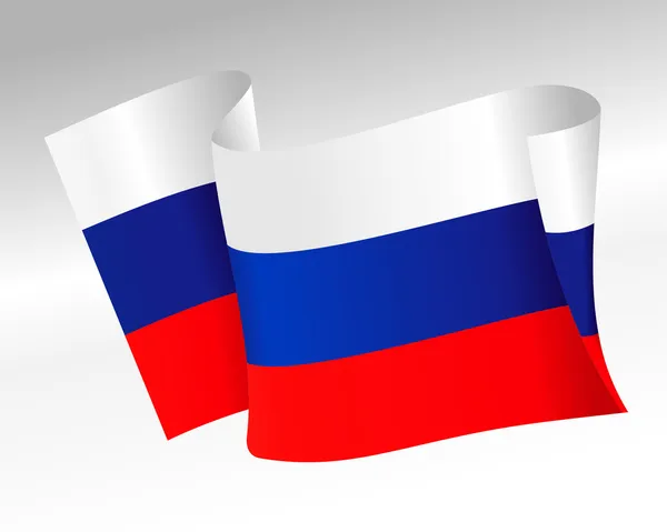 Bandera de Rusia — Vector de stock