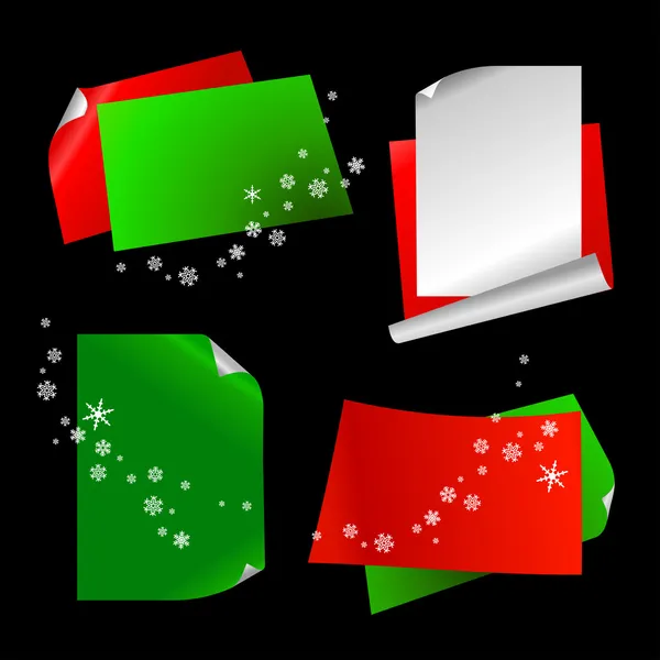 Vánočními barva papíru — Stockový vektor
