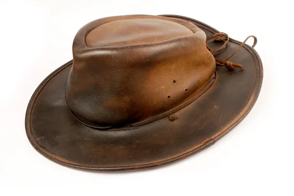 Skórzany kapelusz kowbojski — Zdjęcie stockowe