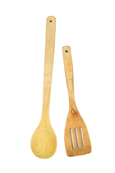 Wooden spoon and spatula — Stock Photo, Image