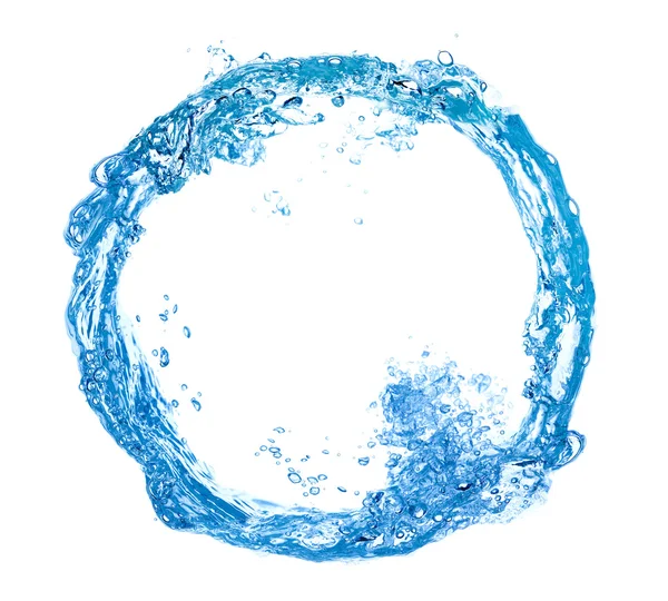 Cerchio fatto di spruzzi d'acqua — Foto Stock