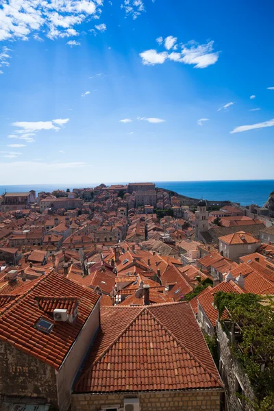 Raggi di sole su Dubrovnik — Foto Stock