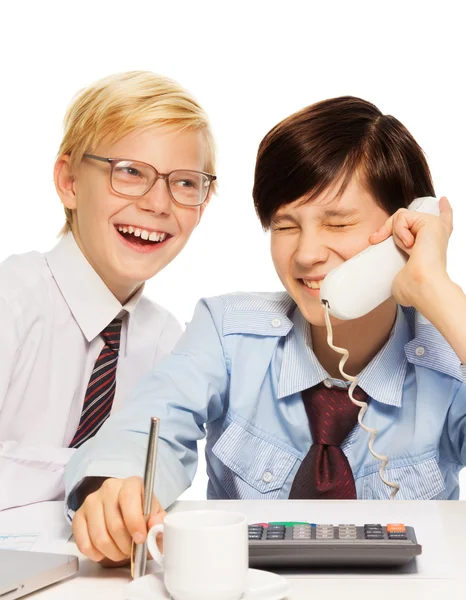 Business is leuk omdat het wordt gezien door kinderen — Stockfoto