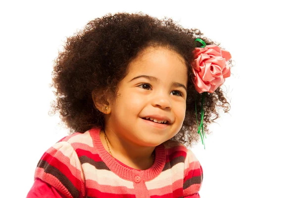 Close portrait of little girl — Stock Photo, Image