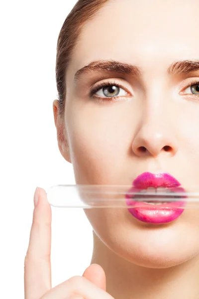 Ultieme onderzoek voor betere make-up — Stockfoto