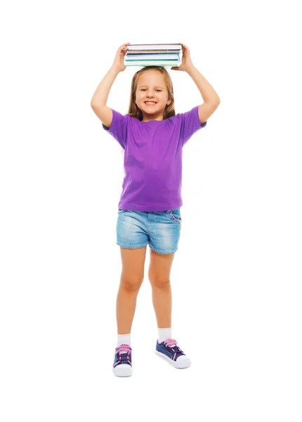 Inteligente bonito sorrindo menina — Fotografia de Stock