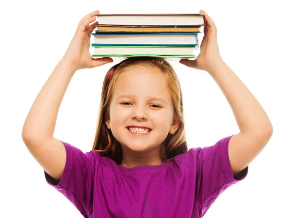 Inteligente bonito sorrindo menina — Fotografia de Stock