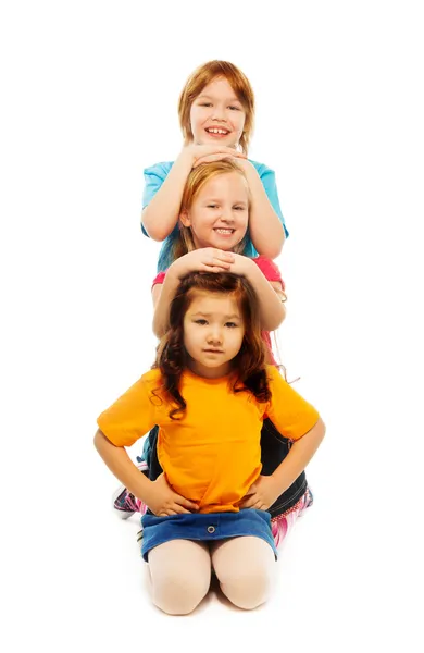 Line of kids — Stock Photo, Image