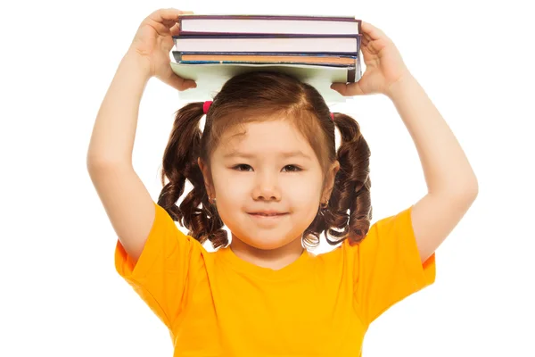 Niño con libros — Foto de Stock