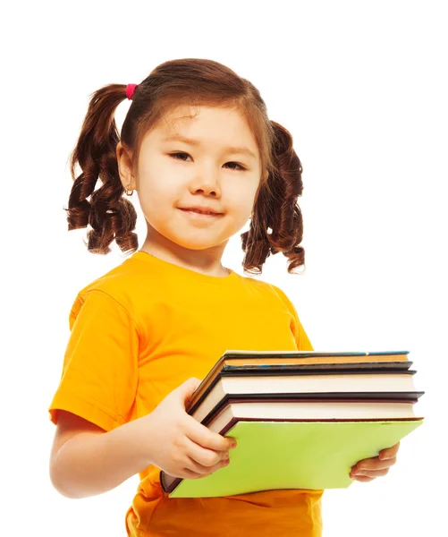 Chico listo con libros — Foto de Stock