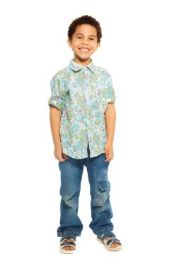 Süper şirin mutlu 5 yaşında erkek