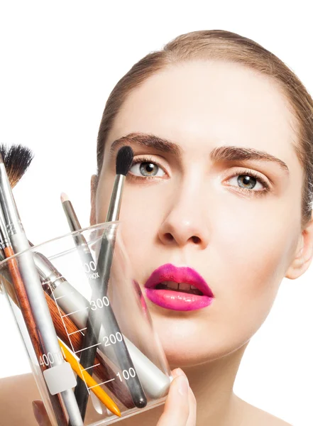 Science and makeup beauty — Stock Photo, Image
