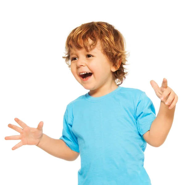Happy exited two years old kid — Stock Photo, Image