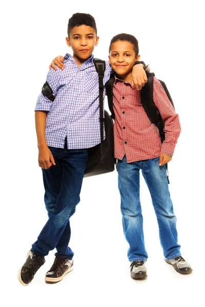 Felices dos hermanos — Foto de Stock