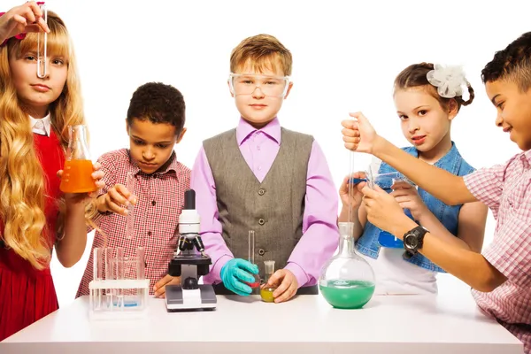 Equipo de biología de clase — Foto de Stock