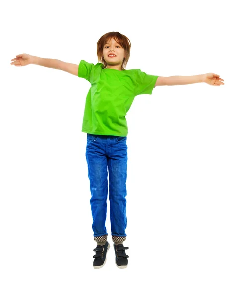 Boy jumping — Stock Photo, Image